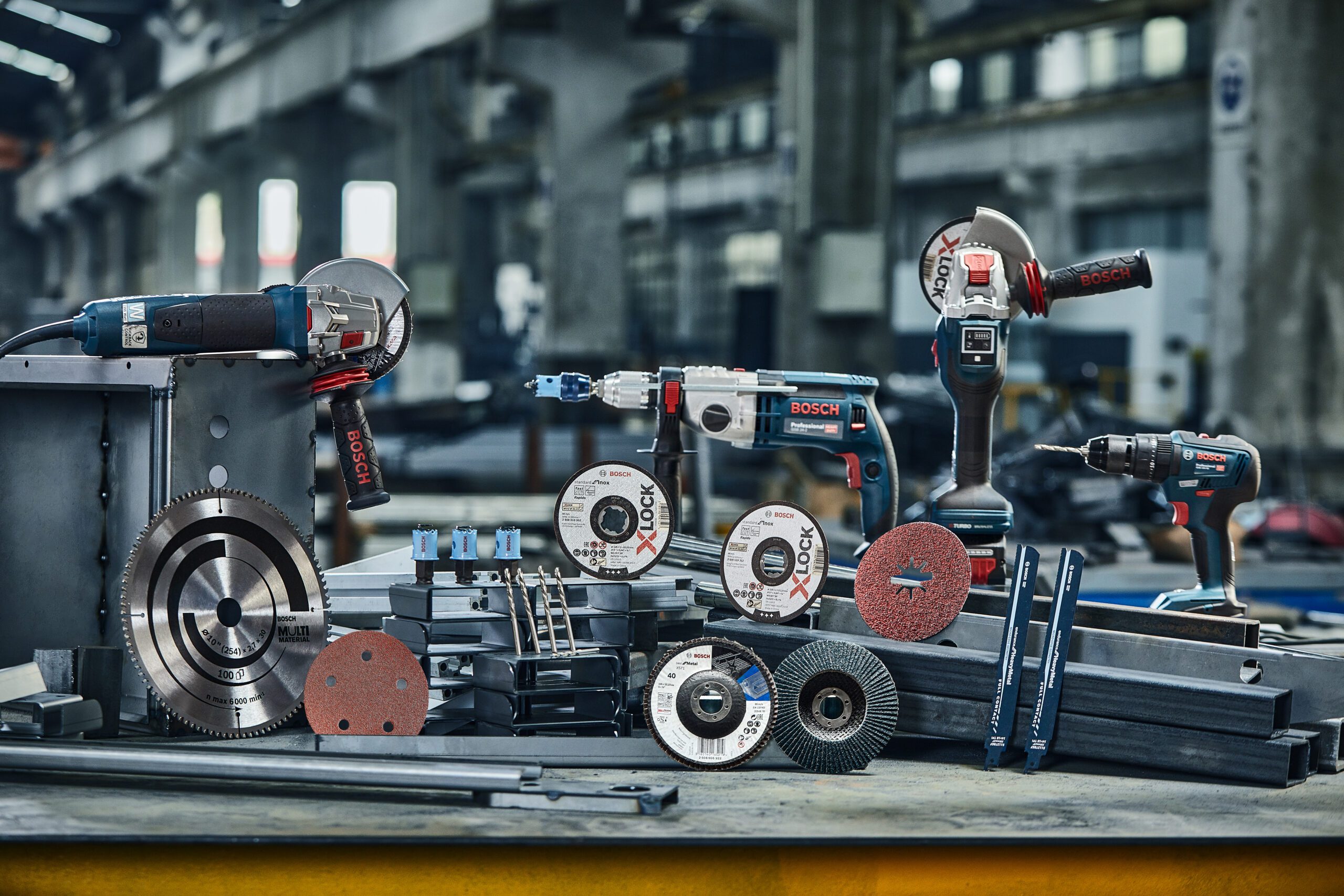 Power tools wall and displays